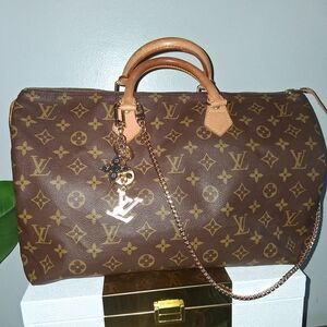 💯% Authentic Louis Vuitton Brown SPEEDY 40 Monogram Handbag
